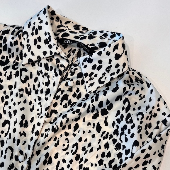 Zara Animal Print Blouse - Picture 2 of 4
